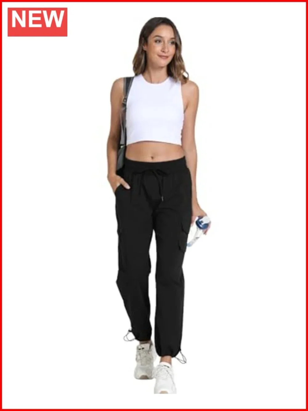 Quick Dry Women's Cargo Pants with Pockets Lightweight Hiking Joggers